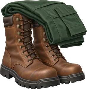 Botas y pantalón largo